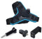Motorcycle Helmet Chin Mount, Camera Helmet Strap Holder, Action Camera Helmet Mount, Action Camera Accessory, Motorbike Helmet Chin Strap, Compatible With Most Action Cameras, 4 Piece Set