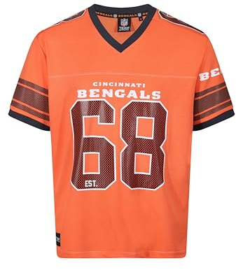 Recovered Cincinnati Bengals Orange NFL Oversized Jersey Trikot Mesh Relaxed Top - 3XL