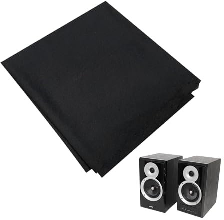 Akutik Stoff für Lautsprecher, Lautsprecher Schutzhülle, Lautsprecherabdeckung, Schützen Sie Ihre Lautsprecherausrüstung vor Staub, Kratzern und Beschädigungen, Lautsprecher Grill, 1.6m x 0.5m