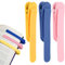 KOLZEMV Klemme 3 Stück, Bunte Bookmark für Leseliebhaber,lesezeichen,lesezeichen magnetisch,Silikon Book Mark Buch Lesen Zubehör,Geschenke für Bücherwürmer Buchliebhaber Lehrer Studenten Männer Frauen