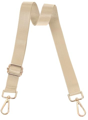 sourcing map Wide Shoulder Strap, 2.5cm Adjustable Purse Strap Replacement Crossbody Strap for Shoulder Bag Handbag, Light Gold, Light Gold Pull Core Buckle