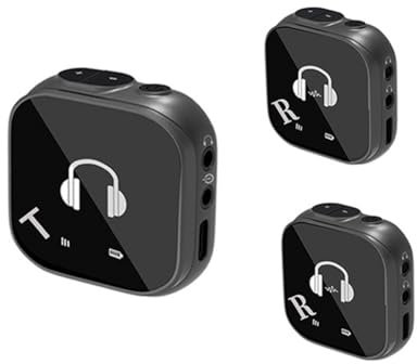 Qyrugcxs 5.8G Wireless in Ear Monitor System Wireless Headphone Earphone Monitor System Transmitter Receiver Automatic Pairing
