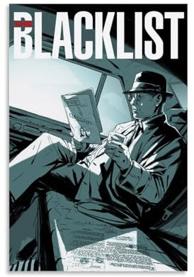 CBEJFGTX The Blacklist Painting Poster Dekorative Malerei Leinwand Wandkunst Wohnzimmer Poster Schlafzimmer Malerei 08x12inch(20x30cm)