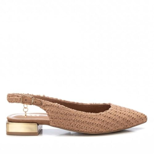 XTI - Bailarinas Mujer Taupe - Calzado Cómodo y Versátil - Moda Casual - Modelo 14406603 (Talla 40)