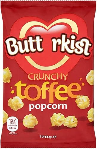 Buttarkist Toffee Popcorn Snacks, 170g (Pack of 1)