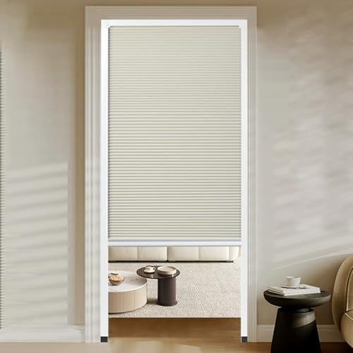 RENLXFI Porta Pieghevole Oscurante Personalizzata A Nido d'Ape, Divisorio per Ambienti, Porte Scorrevoli Bianche per Camere da Letto, Porta A Soffietto Interna Senza Fori(70x190cm)
