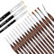 Himmlfel Dry Brush Modélisme Pinceaux, 16 Pinceaux Fin Peinture +3 Drybrush Pinceau pour Aquarelle,Acrylique,Miniature, Citadel,Warhammer, Professionnel Pinceau Brossage a Sec pour Peinture Figurine