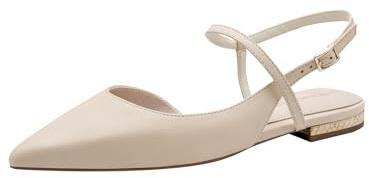 Tamaris Damen Slings Leder, beige, 37 EU