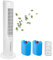 Ventilatore a piantana 3 in 1 con raffreddamento ad acqua, molto silenzioso, condizionatore mobile senza tubo di scarico, ventilatore a torre con telecomando, purificatore d'aria 12 ore timer Tower