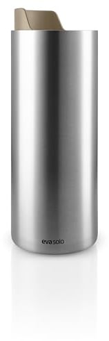 Eva Solo | Urban to Go Cup 0,35 l Caramel Cream |Der Korpus besteht aus 90 Prozent Post-Consumer-Recycling-Edelstahl | Caramel Cream
