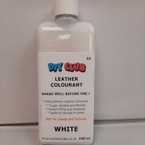 Leather DYE Colourant Paint (White, 100ml)