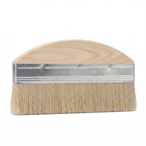 Limewash Paint Brush Natural Bristle, 8 Inch - Large Paint Brush, for Limewash on Brick/Interior Walls/Wallpaper Paste/Decks