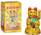 Relaxdays Maneki-Neko chat chinois porte-bonheur Asie Chine Japon Thailande Doré 6,5 x 6,5 x 11 cm