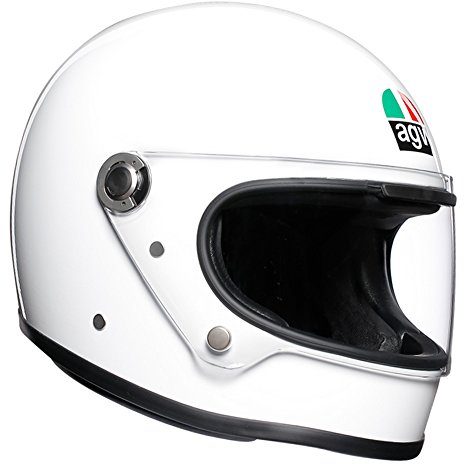 AGV X3000 ECE 22-05 Solid Motorrad Integralhelm ECE 22-05 Legends, Vintage Retro, Weiß, XL