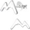 EYS JEWELRY Damen Ohrringe Silber 925 Mountains Berge Ohrstecker Schmuck Outdoor Bergwelten Geschenke für Freundin im Schmucketui