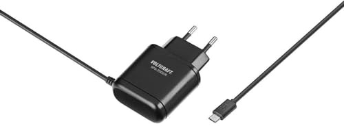 VOLTCRAFT SPS-2502/R Steckernetzteil, Festspannung 15 W 1x Micro-USB Schwarz Innenbereich Raspberry Pi 3 geeignet