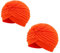 Hut mit Plisseekopf, Turban, Indien, Kapuze, arabisch, Festival, Vintage, einfarbig, Unisex, Orange x 2, One size