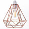 Giggi Rose Gold Cage Metal Basket Ceiling Light Shade, Wrought Iron Ceiling Fitting Light & Industrial Style Ring Light for Indoor and Metal Basket Pendant Light Shade with lamp Shade Reducer Ring