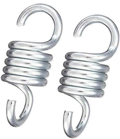 Chiloskit Gancio sospeso da 300 kg per amaca, altalena, sedia a molla, gancio da giardino per sacco da boxe (7 mm (2 pezzi)
