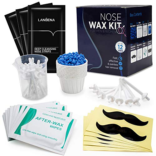 Venicce Love Nasenwachs Set | Nasenhaare entfernen | Nose Wax Kit | Nasenhaarentferner | Nasenhaar Wachs für Männer und Frauen | sicher & schmerzfrei | Nasen Wax | Nasenstrips gegen Mitesser