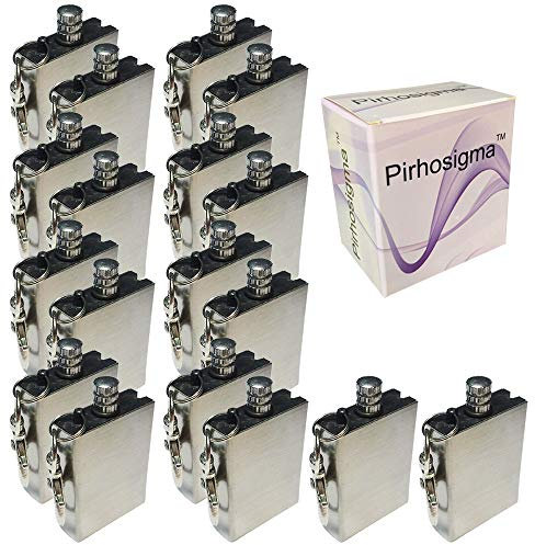 Pirhosigma 20 Stück Notfall-Feueranzünder aus Metall mit Streichhölzern, für Camping, Outdoor