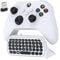 Auarte Tastatur für Xbox Series X/S, One/One X/S, Elite One/2 Controller, kabelloses Bluetooth Game Chatpad Keypad mit USB-Empfänger(Controller nicht inbegriffen),Weiß