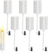 6er Set Kerzenhalter Adventskranz, Stabkerzenhalter Adventskranz weiß, Kerzenstecker Adventskranz, Kerzenhalter Stabkerzen mit Spieß, Kerzenständer Stabkerzen, Kerzenhalter Kranz