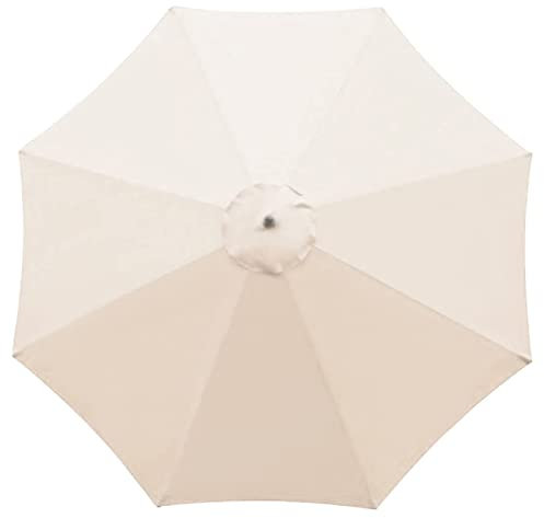 YYUYFGJ Replacement Cover For 3 M Diameter 8 Arms Cantilever Garden Parasol Replacement Canopy(Color:White)