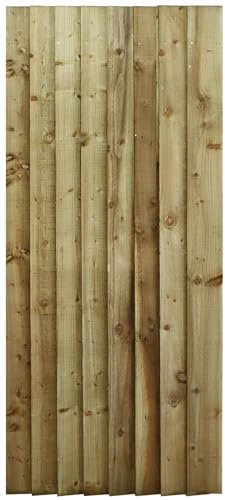 Bespoke Custom Made To Measure UPTO HEIGHT: 6ft (180cm High) Feather Edge Semi-Braced Flat Top Pathway Garden Pedestrian Gate [Width upto 75CM Hinge Pack Option Removed