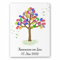 Fingerabdruck Leinwand Kommunion oder Konfirmation - personalisiertes Gästebuch für Erstkommunion Taufe Konfirmation - Fingerprint Leinwände für Mädchen & Jungen - besonderes Geschenk (Baum)…