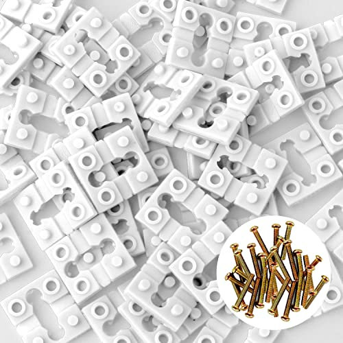 LUTER 72PCS Plastic Electrical Outlet Spacers, Switch Receptacle Spacers, 30PCS Screws, White, Toggle Switch, Push Button Actuator, Manual Operation