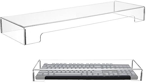 Hemobllo Acrylic Laptop Keypad Dust Cover - Mechanical Mouse & Computer Keyboard Case for Office Tables & Desktops