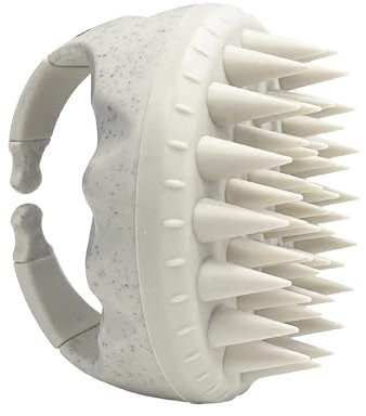 OMA & ME Brosse Cheveux Massante en Silicone Ultra Doux - Exfolie le Cuir Chevelu et Stimule la Circulation Sanguine - Massage des Cheveux Doux et Délicat - Tout Type de Cheveux