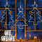 Jsdoin Christmas Window Lights 3 Packs Battery Operated Christmas Tree Lights with 8 Modes & Remote 45 LED Window WWarm Light for Party Indoor Outdoor Window Xmas Decoration