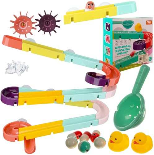Jouets de bain avec canetons - Toboggan Waterfall Jeux - Toboggan Toboggan Enfants - Marbres pour le bain - Jouets de bain - Jouets de bain - Marbres d'eau - Jouets d'eau pour enfants