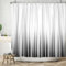 ASDCXZ Schwarz Weiss Duschvorhang 150x180 cm, Modern Einfachheit Schwarz Weiß Verlauf Waschbar Bad Duschvorhänge Polyester Textil Wasserdicht Duschvorhang für Badewanne mit 12 Haken
