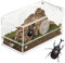 Acryl Reptilien Terrarium Box, Magnetknopf Transparent Insekten Terrarium,Mikro Habitat Schnecken Terrarium for Kleine Reptilien,Spinnen, Schnecken, 20x10x10 cm