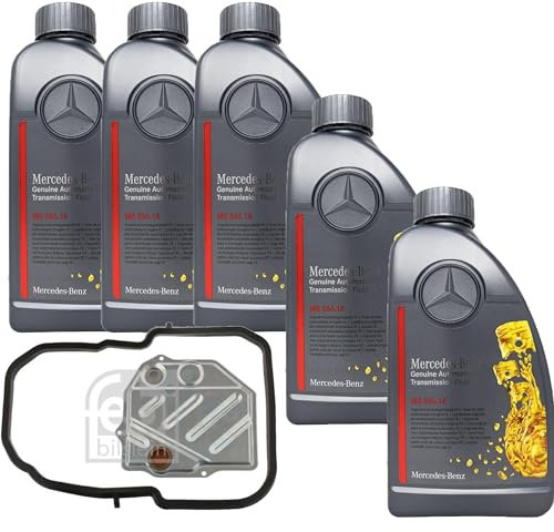 Automatikgetriebe Ölwechsel Satz Getriebeölwechselsatz mit 5 L ATF MB 236.15 Automatikgetriebeöl + Getriebeölfilter
