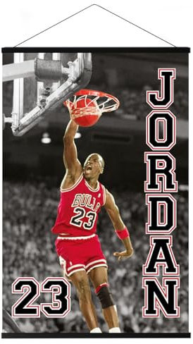 Close Up Michael Jordan - NBA Poster (23 Slam Dunk) (Größe: 61cm x 91,5cm) (Poster & Magnetische Posterleisten)
