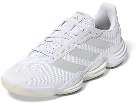 adidas Mujer Stabil 16 Indoor Shoes, Cloud White/Silver Metallic/Grey One, 39 1/3 EU