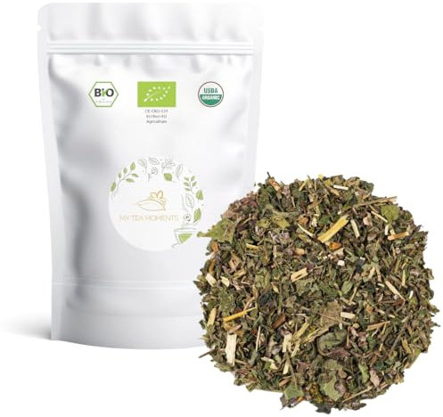 Infusión Detox Cultivo Sostenible a Granel 100 Gramos - My Tea Moments - Cultivo Sostenible - Ingredientes Naturales: Alchemilla, Cola de Caballo, Frambuesa, Hypericum, Melisa, Milenrama, Ortiga.