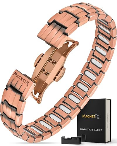 MagnetRX Magnetisches Kupferarmband für Herren – EllipseMAX Kupferarmband Herren mit 5.000 Gauss Magneten – Hochwertiges Kupfer Armband Männer, Verstellbar, Entworfen in den USA, Zum Patent Angemeldet