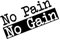 No Pain No Gain Schild Vinyl Tapete Kinderzimmer Natur Dekor Wand Home Fenster Dekoration ative Vinyl-L-87x57cm-Black