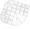 Gebogene Eckschneider, Acryl Nähen Curved Corner Cutter Lineal, Patchwork Lineal Quilting Template Ruler, Nähen Patchwork Lineal Nähschablone Patchwork Werkzeug DIY Nähzubehör Patchwork Square Lineal