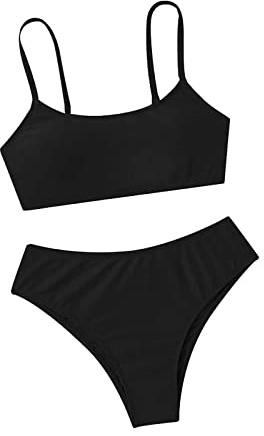 Generisch Bikini Teenager Mädchen,2-teilige Bikini Set Bikinioberteil+Triangel Bikinihose Badeanzug Elegant Boho Hawaii Strand Schwimmanzug Blumendruck Tankini Set Kinder