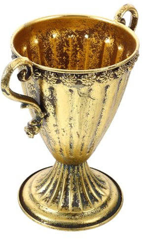 FUTUREORYY Retro Metal Flowerpot Iron Vintage Vase Decorative Plant Holder for Wedding Decor