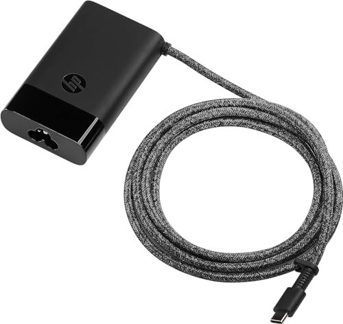 JCEQNVWL 65w USB C Laptop Charger Replacement Compatible for HP Spectre x360 Envy Chromebook Elitebook x360 Pavilion Elite x2 Type C Power Cord Ac Adapter