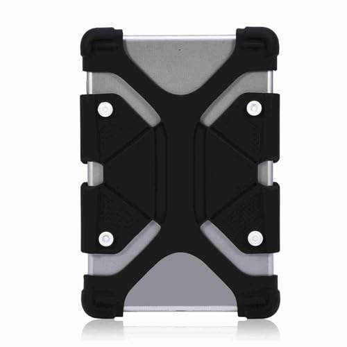Akozon Protector de Caja de Silicona Ajustable para Tabletas de 9-12 - Universal Fit For, y Más - a Prueba de Choque, a Prueba de Polvo, Anti Deslizamiento con Soporte Ajustable (7.9-9 Pulgadas)