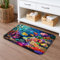Underwater Paradise Badematte, schnell trocknend, bunte Fische und Koralle, saugfähig, rutschfest, lebendiger Memory-Schaum, waschbar, Badteppiche für Badezimmer, Dekoration, 40,6 x 61 cm