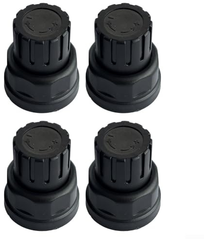 Fußbodenheizung Wasserverteiler Handradschalter 4er Set mit M30x1,5 Gewinde, Entwickelt für zuverlässige Verbindung und Temperaturregulierung in Heizungsanlagen